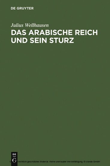 Das arabische Reich und sein Sturz main product photo