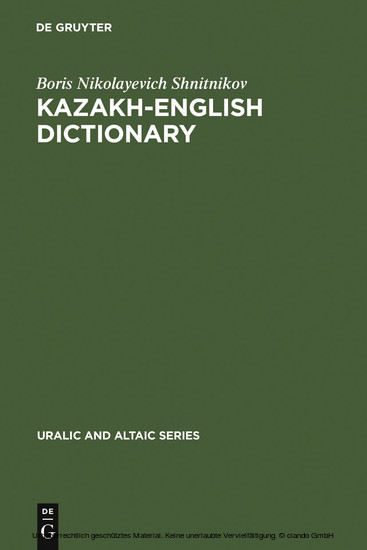 Kazakh-English dictionary main product photo