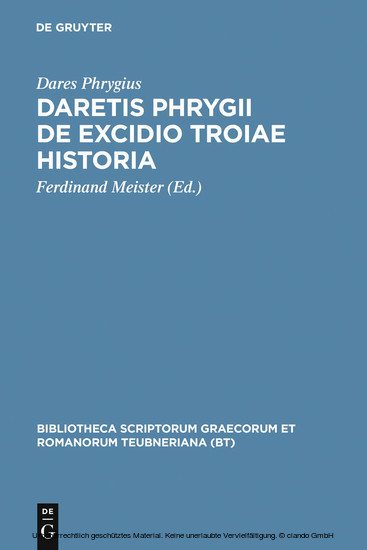 Daretis Phrygii de excidio Troiae historia main product photo