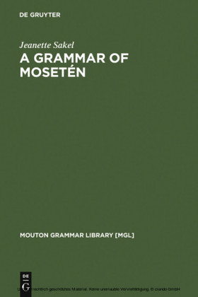 A Grammar of Mosetén