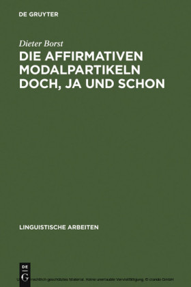 Die affirmativen Modalpartikeln doch, ja und schon