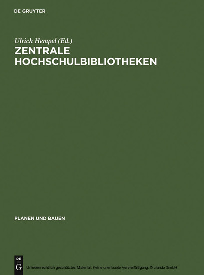 Zentrale Hochschulbibliotheken main product photo