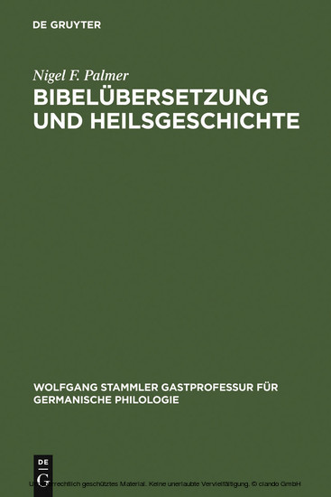 Bibelübersetzung und Heilsgeschichte main product photo