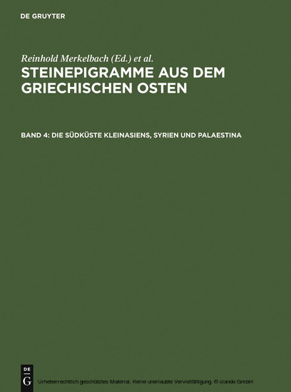 Die Südküste Kleinasiens, Syrien und Palaestina main product photo