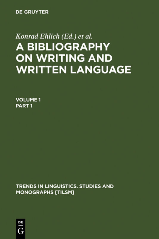 A Bibliography on Writing and Written Language main product photo