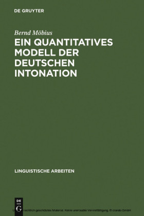 Ein quantitatives Modell der deutschen Intonation
