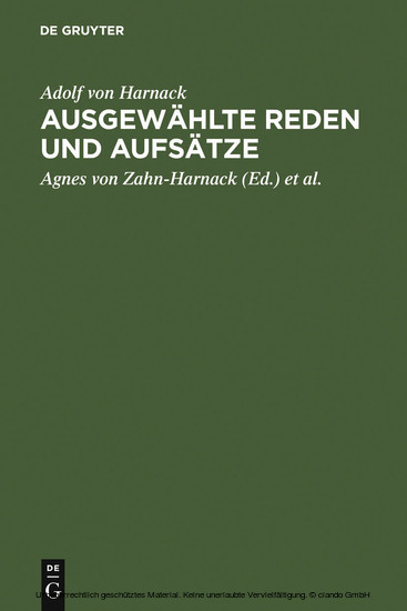 Ausgewählte Reden und Aufsätze main product photo