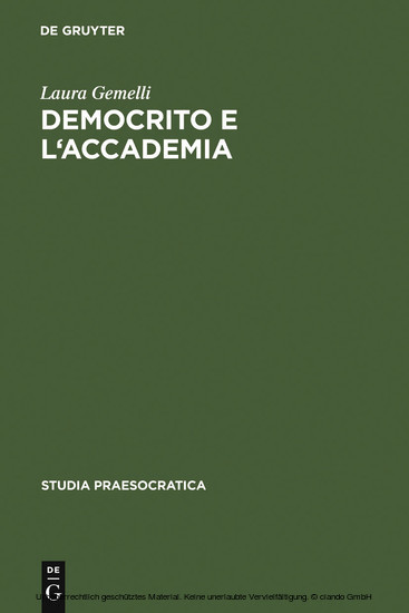 Democrito e l'Accademia main product photo