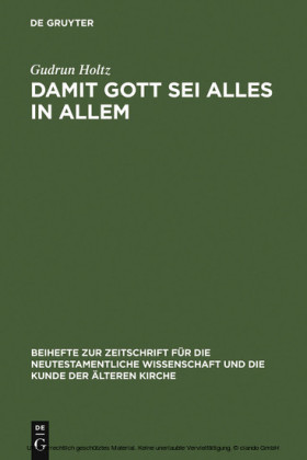 Damit Gott sei alles in allem