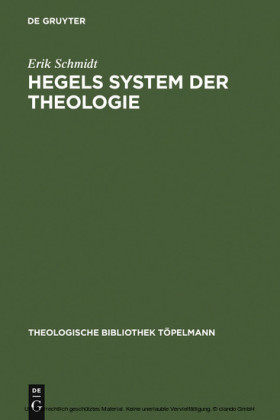 Hegels System der Theologie