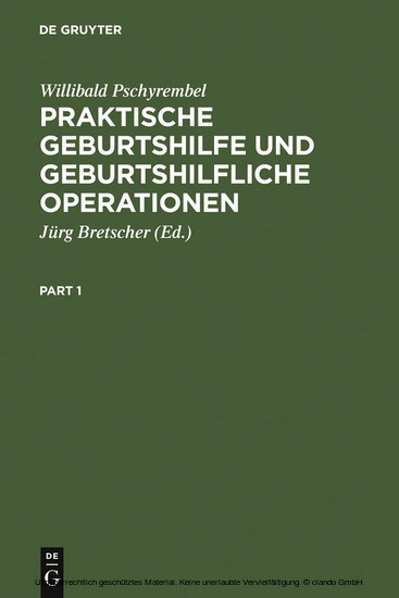 Praktische Geburtshilfe und geburtshilfliche Operationen main product photo