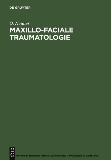 Maxillo-faciale Traumatologie main product photo