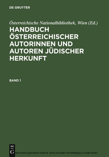 Handbuch österreichischer Autorinnen und Autoren jüdischer Herkunft main product photo