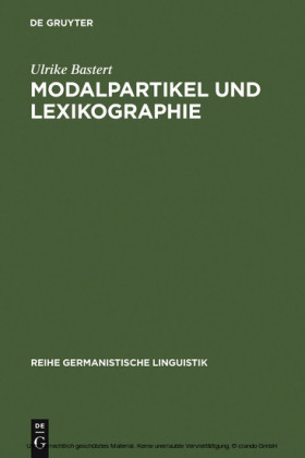 Modalpartikel und Lexikographie