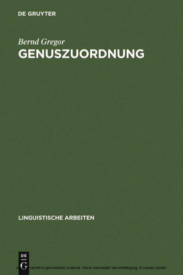 Genuszuordnung main product photo