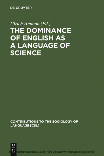 The Dominance of English as a Language of Science main product photo