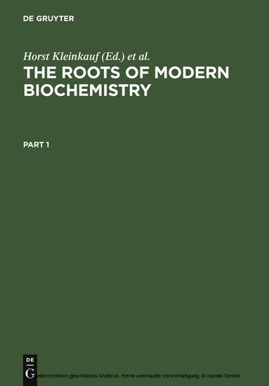 The Roots of Modern Biochemistry main product photo