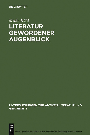 Literatur gewordener Augenblick main product photo