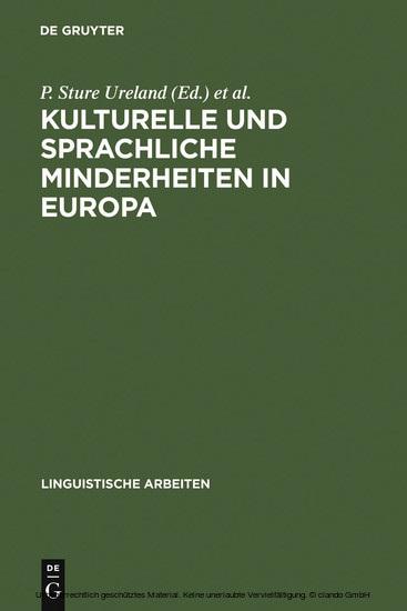 Kulturelle und sprachliche Minderheiten in Europa main product photo