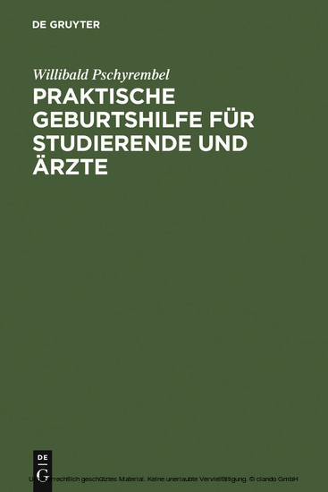 Praktische Geburtshilfe für Studierende und Ärzte main product photo