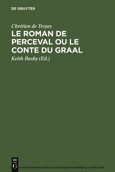Le Roman de Perceval ou Le Conte du Graal main product photo