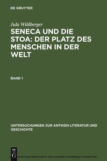 Seneca und die Stoa: Der Platz des Menschen in der Welt main product photo