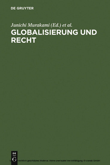 Globalisierung und Recht main product photo