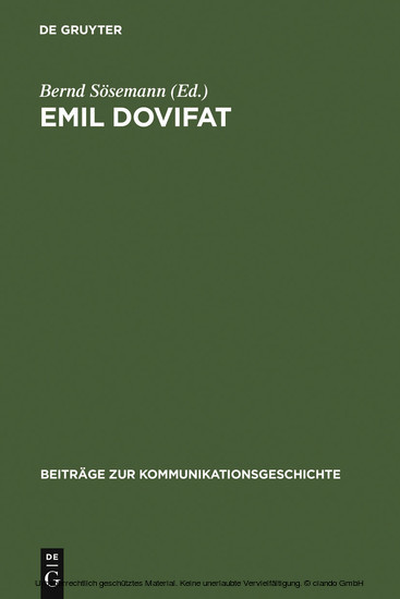 Emil Dovifat main product photo