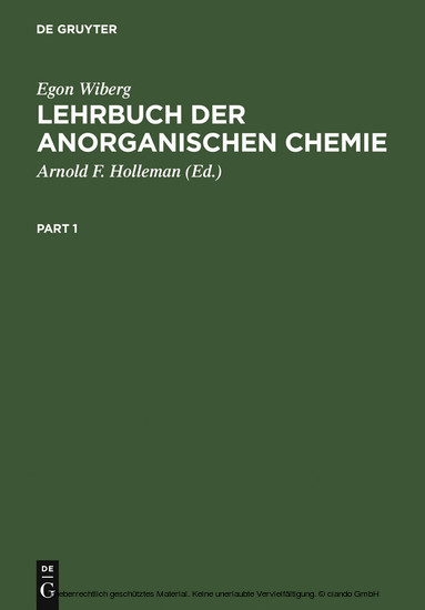 Lehrbuch der Anorganischen Chemie main product photo