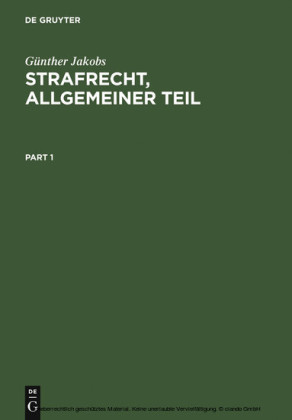 Strafrecht, Allgemeiner Teil