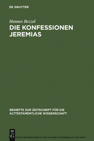 Die Konfessionen Jeremias main product photo