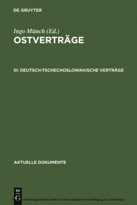 Deutsch-tschechoslowakische Verträge