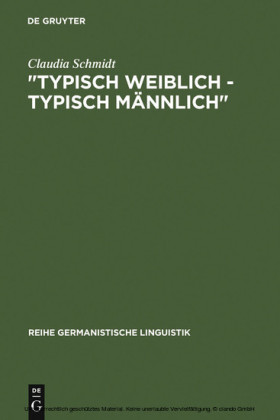 'Typisch weiblich - typisch männlich'