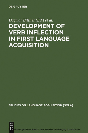 Development of Verb Inflection in First Language Acquisition main product photo