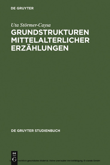 Grundstrukturen mittelalterlicher Erzählungen main product photo