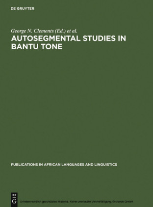 Autosegmental Studies in Bantu Tone