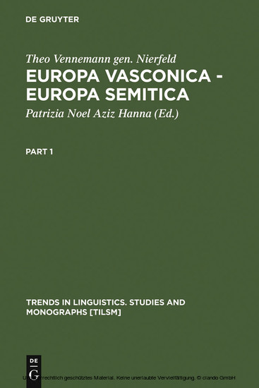 Europa Vasconica - Europa Semitica main product photo