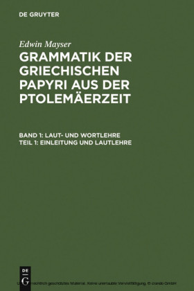 Einleitung und Lautlehre. Tl.1