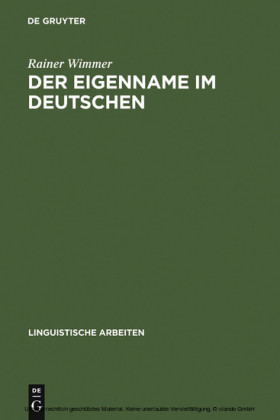 Der Eigenname im Deutschen