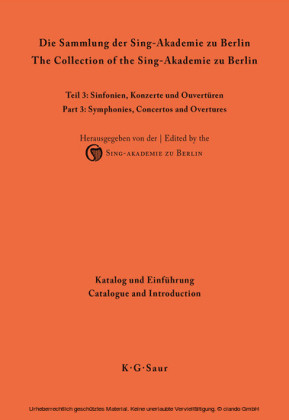 Katalog und Einführung / Catalogue and Introduction