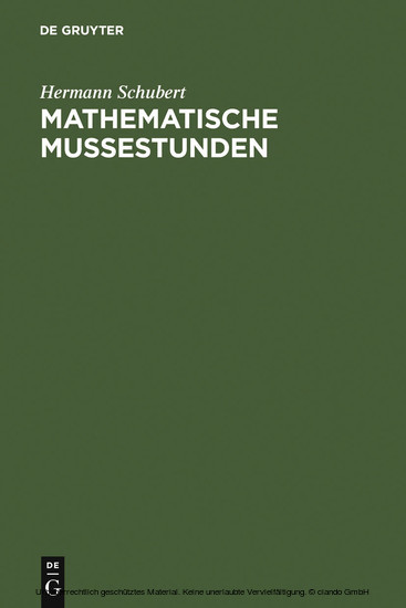 Mathematische Mußestunden main product photo