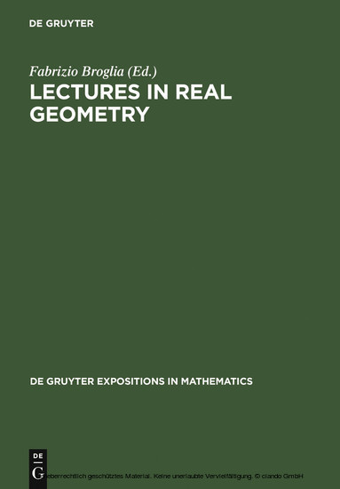 Lectures in Real Geometry main product photo