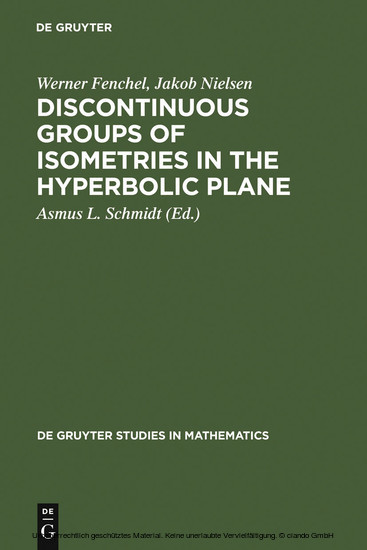 Discontinuous Groups of Isometries in the Hyperbolic Plane main product photo