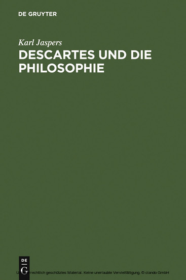 Descartes und die Philosophie main product photo