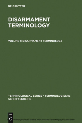 Disarmament Terminology