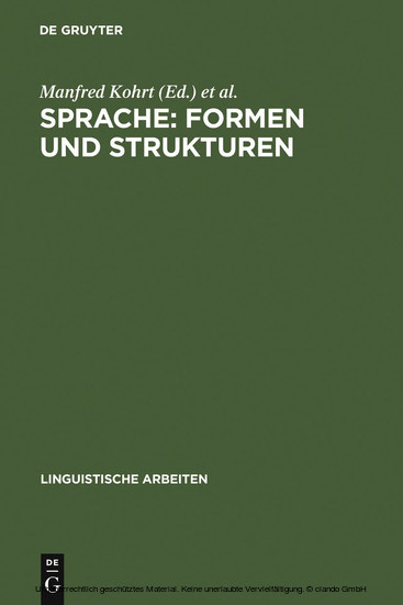 Sprache: Formen und Strukturen main product photo