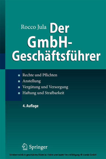 Der GmbH-Geschäftsführer main product photo