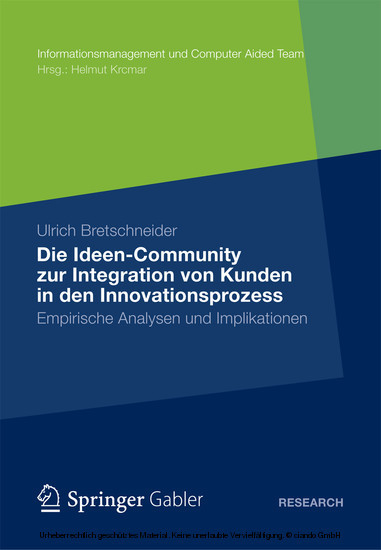 Die Ideen Community zur Integration von Kunden in die frühen Phasen des Innovationsprozesses main product photo