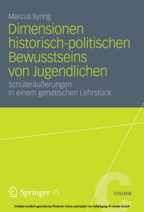 Dimensionen historisch-politischen Bewusstseins von Jugendlichen