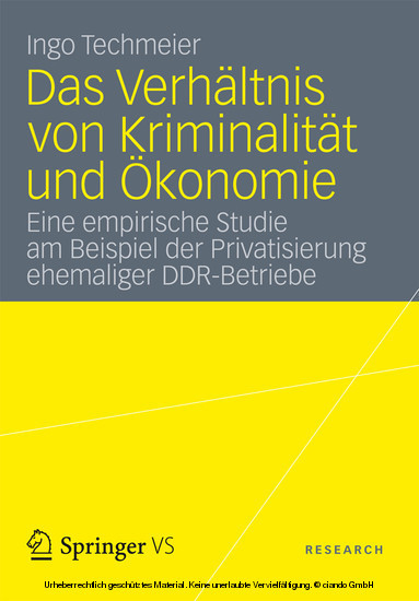 Das Verhältnis von Kriminalität und Ökonomie main product photo